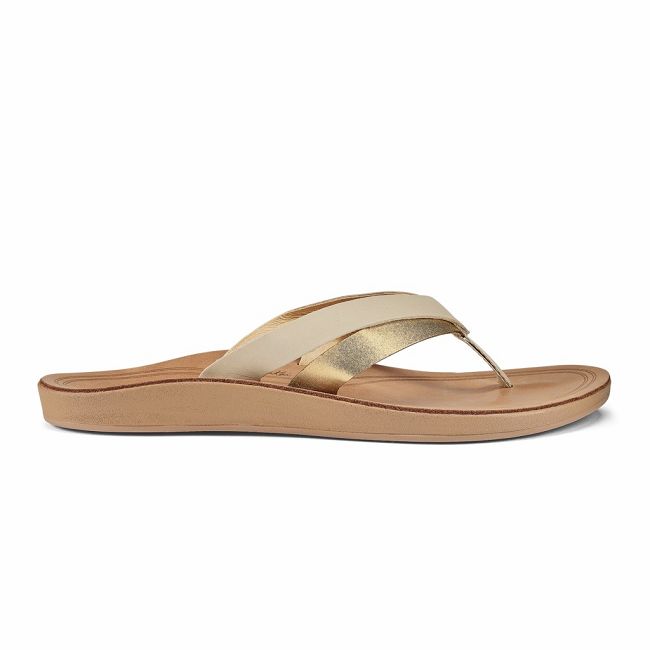 Sandalias Olukai Kaekae - Chanclas Mujer Cafes 20816-493